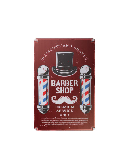 Decorative plaque barber B030