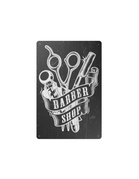 Decorative plaque barber b032