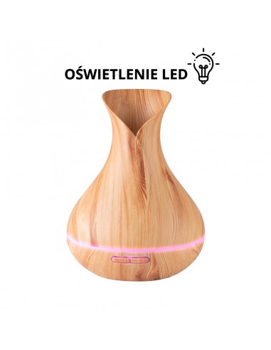 Aroma diffuser spa air humidifier 15 light wood 400ml + timer