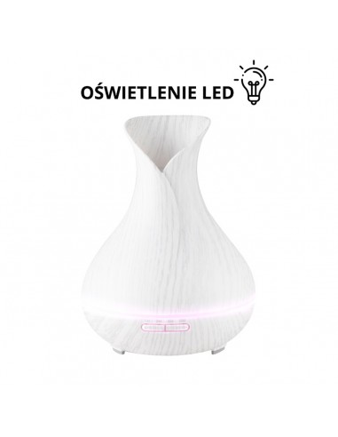 Aroma diffuser air humidifier spa 15 white wood 400ml + timer