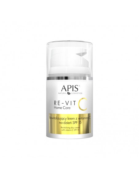 APIS RE-VIT C HOME CARE REVITALIZING DAY CREAM WITH VITAMIN C SPF 15 50 ML
