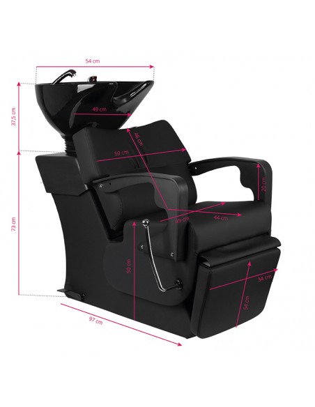 GABBIANO HAIR WASH UNIT C37 BLACK