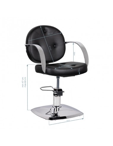 GABBIANO HAIRDRESSING CHAIR ASTI BLACK