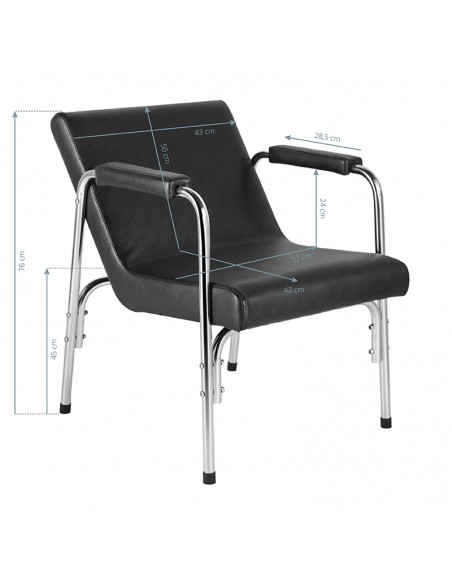 GABBIANO HAIRWASH CHAIR BLACK 