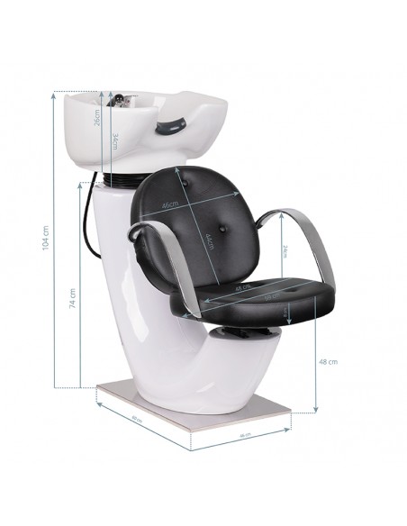 GABBIANO HAIR WASH UNIT ASTI BLACK