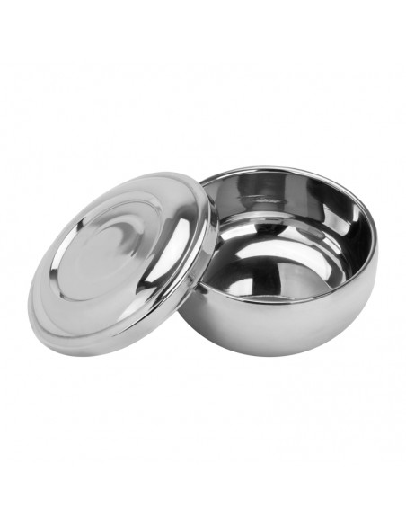 SHAVING BOWL H-24 METAL WITH A LID