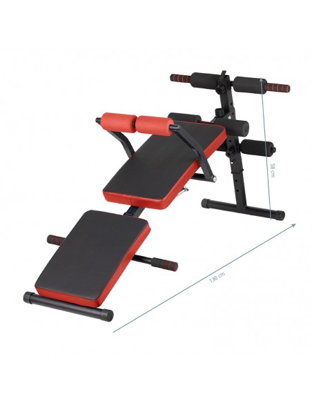 EXERCISE BENCH 07 BLACK RED