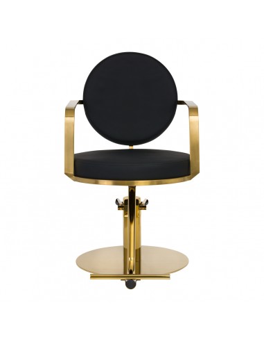 GABBIANO HAIRDRESSING CHAIR ARRAS BLACK GOLD