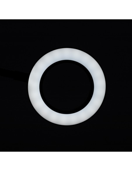 SNAKE RING LED LAMP LAMP ON A DESK BLACK