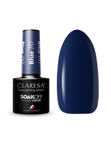 CLARESA Hybrid polish BLUE 717 -5g