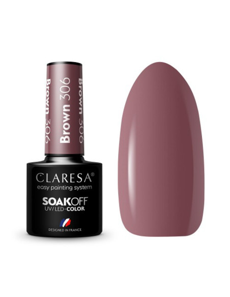CLARESA Hybrid nail polish BROWN 306 -5g