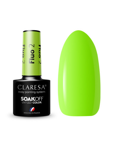 CLARESA Hybrid nail polish FLUO 2 -5g 