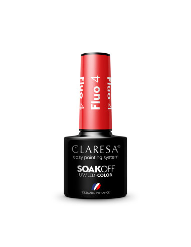 CLARESA Hybrid nail polish FLUO 4 -5g 