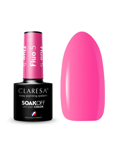 CLARESA Hybrid nail polish FLUO 5 -5g 