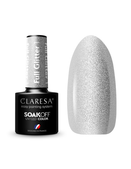 CLARESA Hybrid nail polish FULL GLITTER 1 -5g