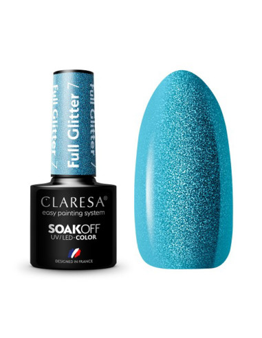 CLARESA Hybrid nail polish FULL GLITTER 7 -5g