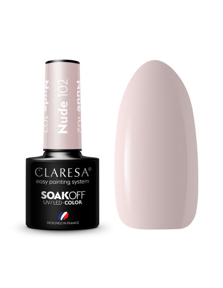 CLARESA Hybrid nail polish NUDE 102 -5g