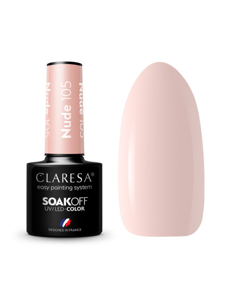 CLARESA Hybrid nail polish NUDE 105 -5g