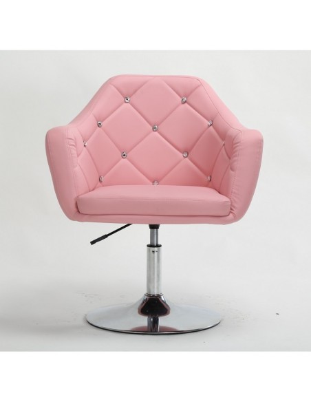 Pink. Beautiful salon chair. Unique chair for beauty salon, hairdresser and nail salon. Bella Furniture Chair Pink BFHC830