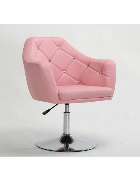 Pink. Beautiful salon chair. Unique chair for beauty salon, hairdresser and nail salon. Bella Furniture Chair Pink BFHC830