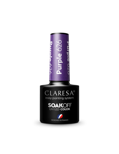 CLARESA Hybrid polish PURPLE 626 -5g