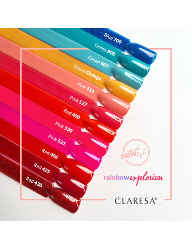 CLARESA Hybrid nail polish RED 406 5g