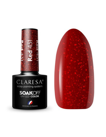 CLARESA Hybrid nail polish RED 431 -5g
