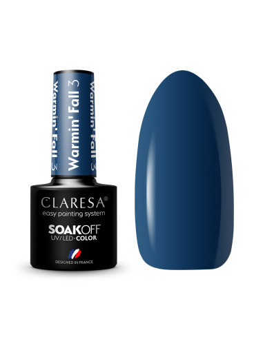 CLARESA Hybrid nail polish WARMIN "FALL 3 -5g