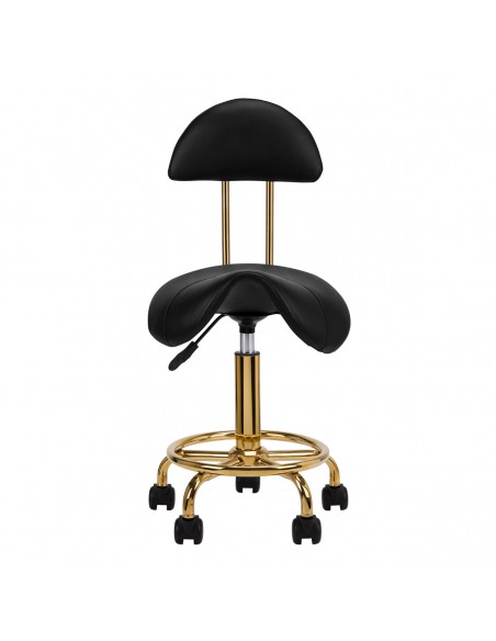 COSMETIC STOOL 6001G GOLD BLACK