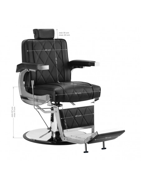 HAIR SYSTEM BARBER CHAIR BM88066 BLACK