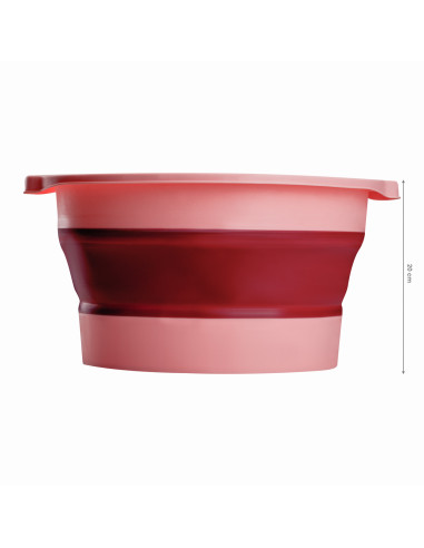 PEDICURE BOWL FOLDABLE PINK
