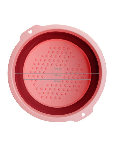 PEDICURE BOWL FOLDABLE PINK