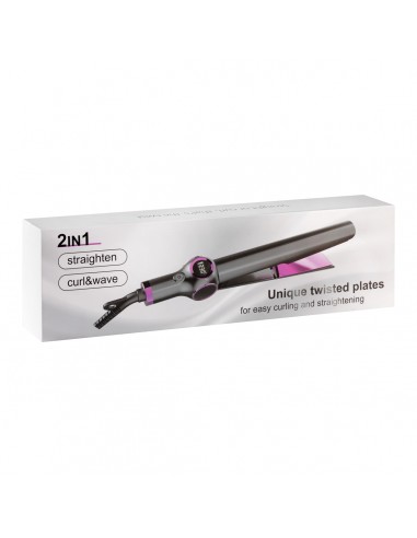 STRAIGHTENER CURLING IRON 2IN1 TORSION K-148