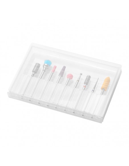 SET OF NAIL DRILL BITS MIX 9 PCS.