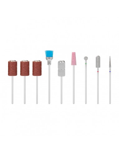 SET OF NAIL DRILL BITS MIX 12 PCS.