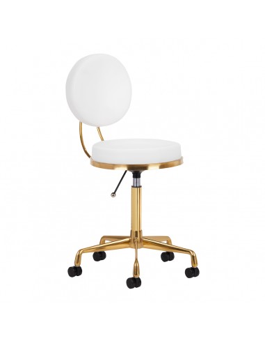 COSMETIC STOOL H5 WHITE GOLD