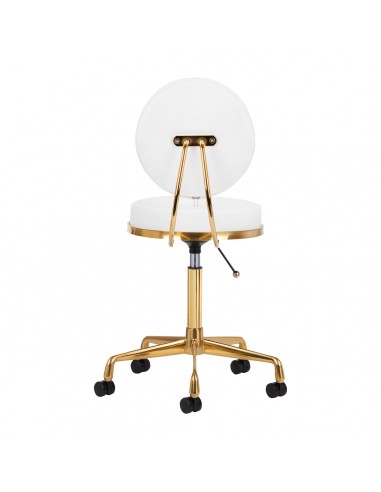 COSMETIC STOOL H5 WHITE GOLD