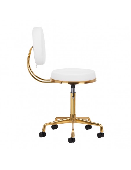 COSMETIC STOOL H5 WHITE GOLD