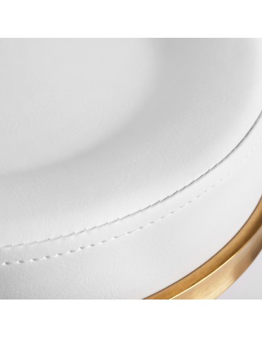 COSMETIC STOOL H5 WHITE GOLD