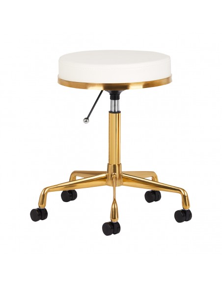 COSMETIC STOOL H4 WHITE GOLD