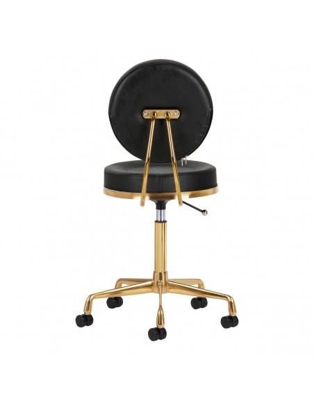 COSMETIC STOOL H5 GOLD BLACK
