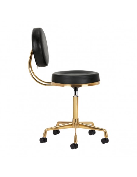 COSMETIC STOOL H5 GOLD BLACK