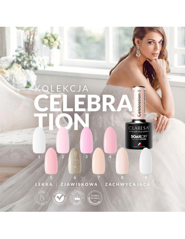 CLARESA Hybrid nail polish CELEBRATION 5 -5g