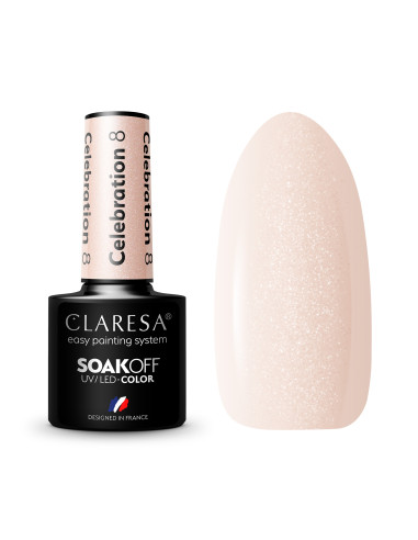 CLARESA Hybrid nail polish CELEBRATION 8 -5g