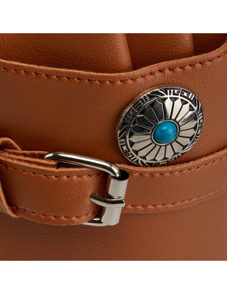 HOLSTER BELT FOR HAIR SCISSORS T14 BROWN