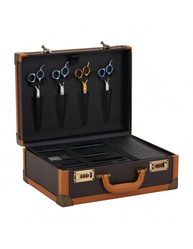 BARBER BROWN HAIRDRESSING SUITCASE