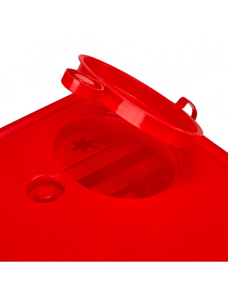5 L RED MEDICAL WASTE CONTAINER