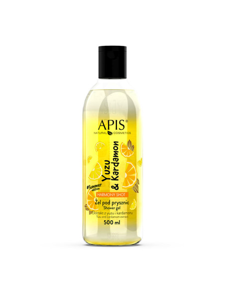 APIS Harmony Shot, Yuzu & Cardamon shower gel 500 ml