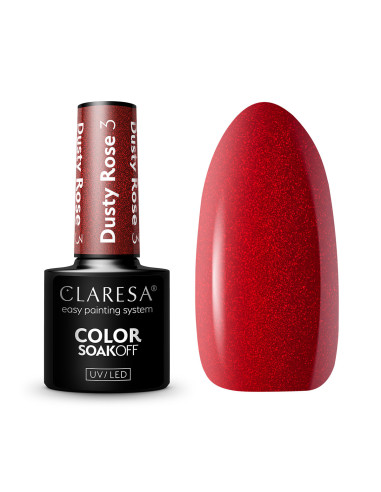 CLARESA Hybrid nail polish DUSTY ROSE 3 -5g