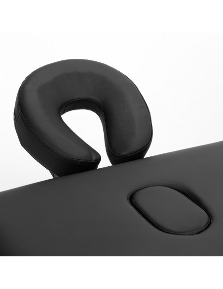 WOODEN FOLDING MASSAGE TABLE COMFORT ACTIV FIZJO LUX 2-SECTIONS 190X70 BLACK  